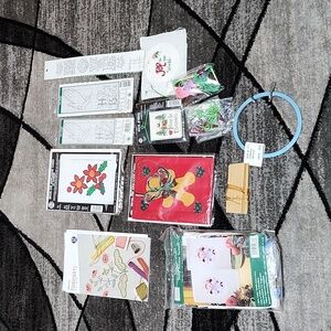 VINTAGE SNOWMAN EMBROIDERY TOWEL IRON-ON STITCH BY # STITCH N' HANG BUND…